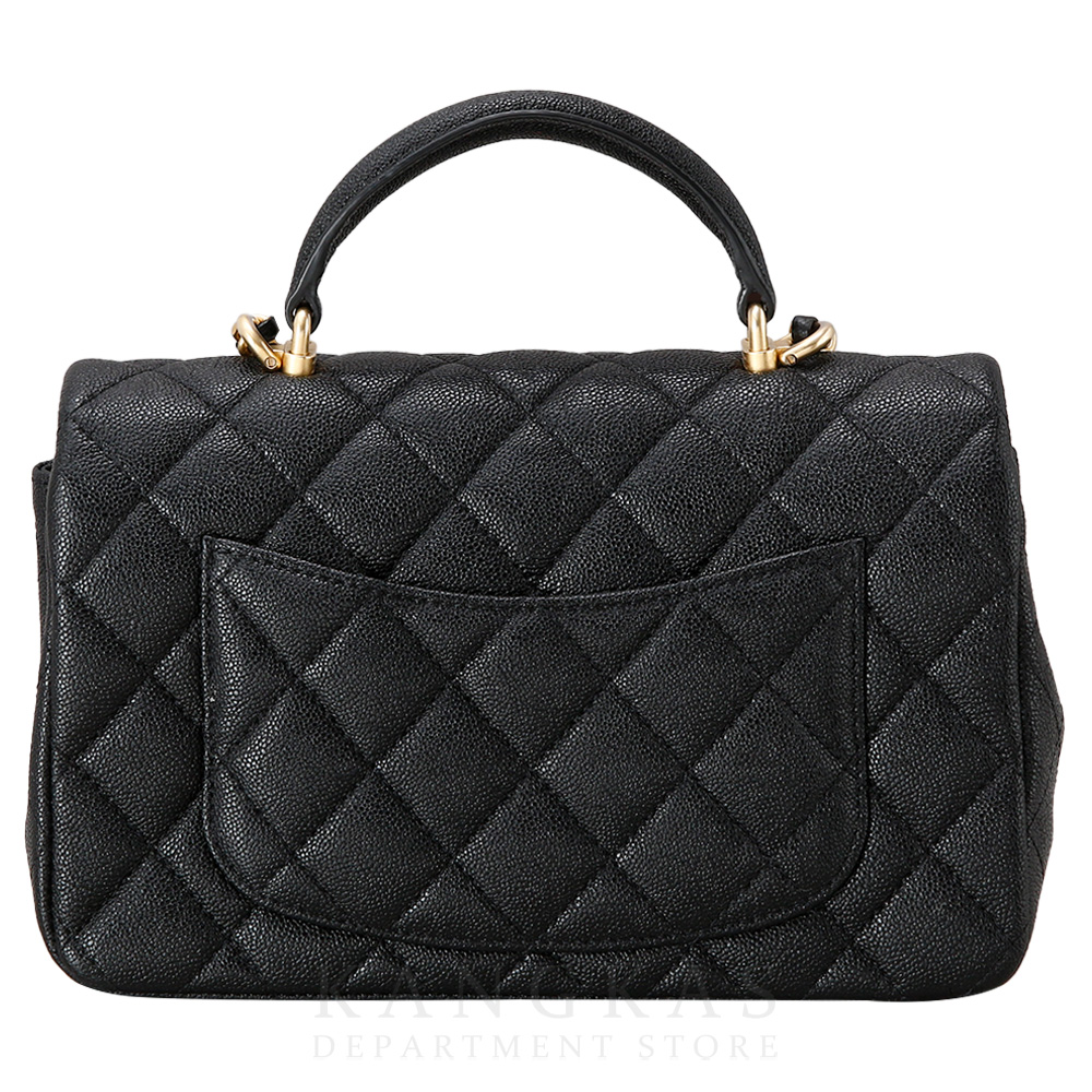 CHANEL(USED)샤넬 AS2431 캐비어 뉴미니 탑핸들