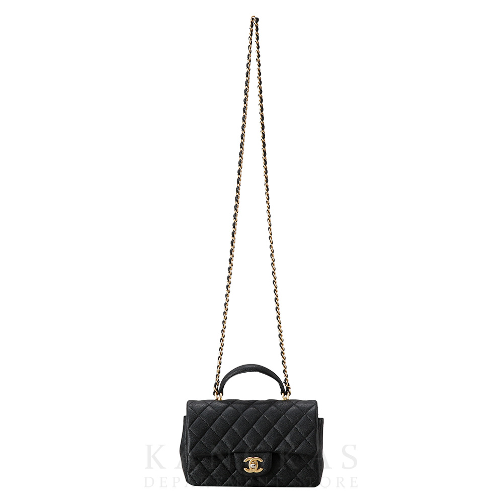 CHANEL(USED)샤넬 AS2431 캐비어 뉴미니 탑핸들