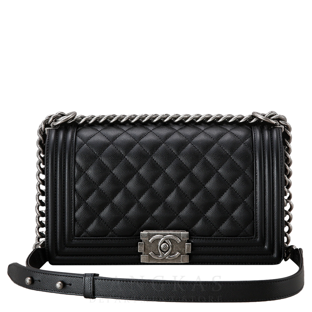 CHANEL(USED)샤넬 캐비어 보이샤넬 미듐 플랩백
