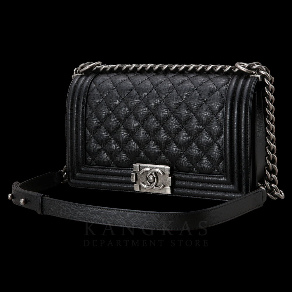 CHANEL(USED)샤넬 캐비어 보이샤넬 미듐 플랩백