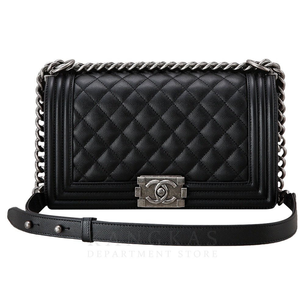 CHANEL(USED)샤넬 캐비어 보이샤넬 미듐 플랩백
