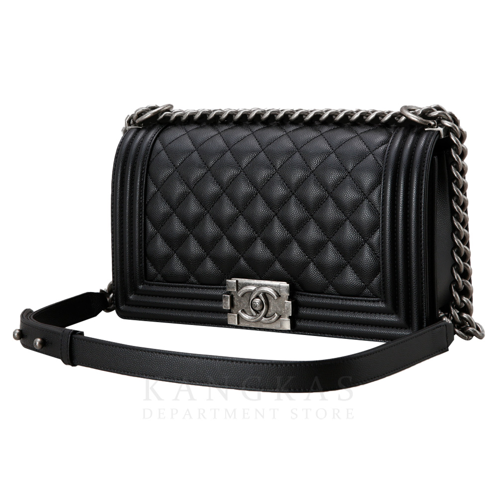 CHANEL(USED)샤넬 캐비어 보이샤넬 미듐 플랩백