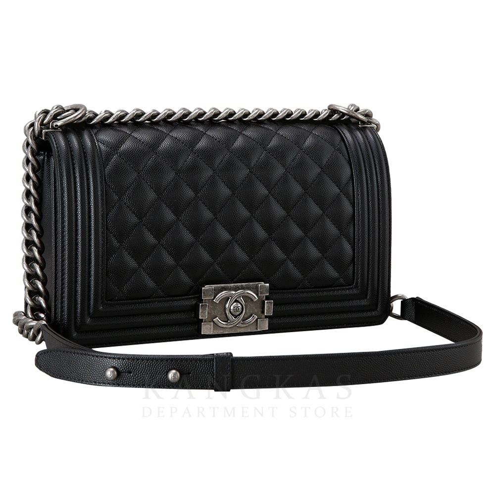 CHANEL(USED)샤넬 캐비어 보이샤넬 미듐 플랩백