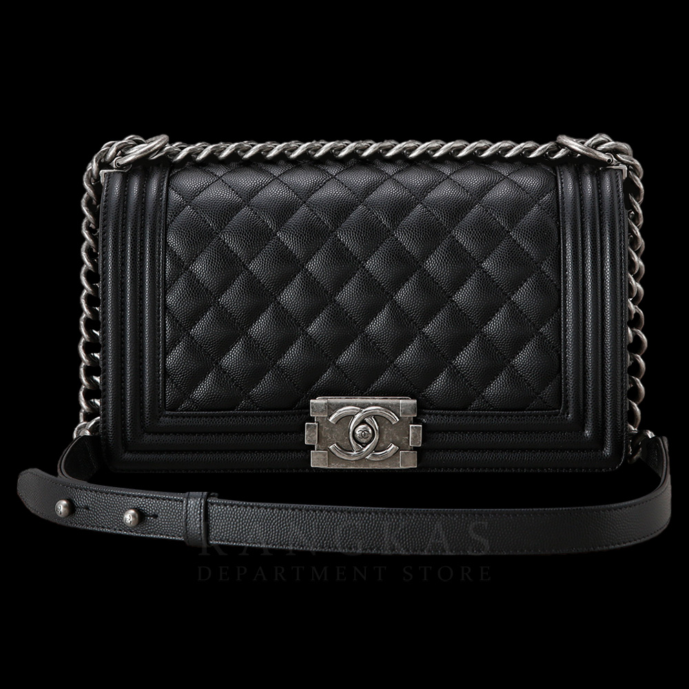 CHANEL(USED)샤넬 캐비어 보이샤넬 미듐 플랩백