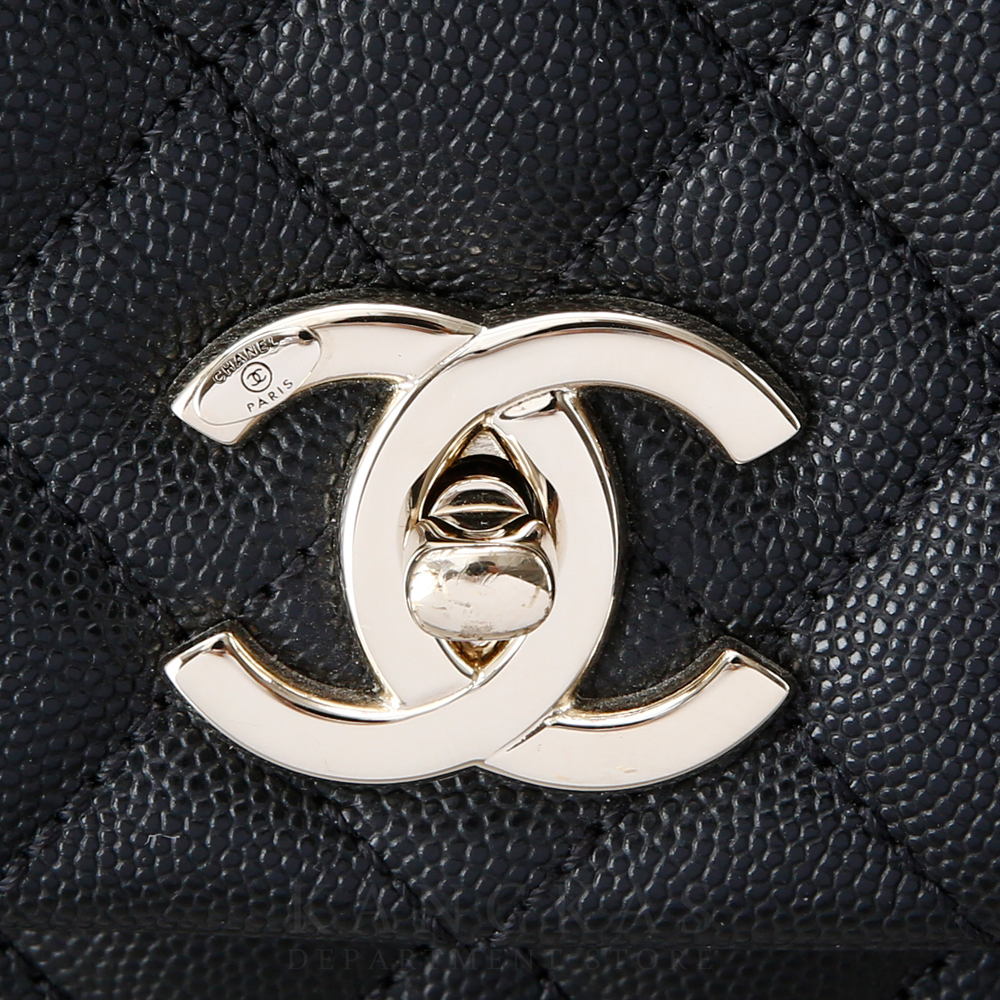 CHANEL(USED)샤넬 캐비어 코코핸들 리자드 미듐