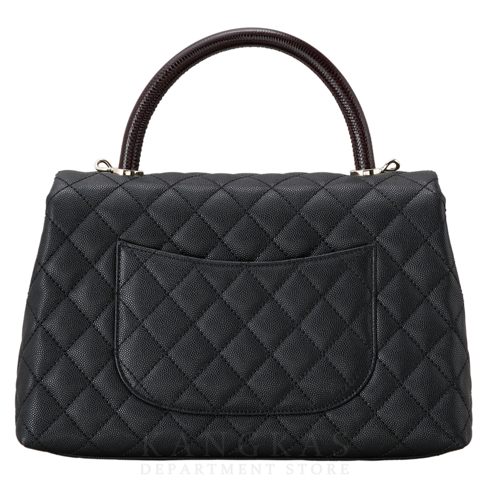 CHANEL(USED)샤넬 캐비어 코코핸들 리자드 미듐