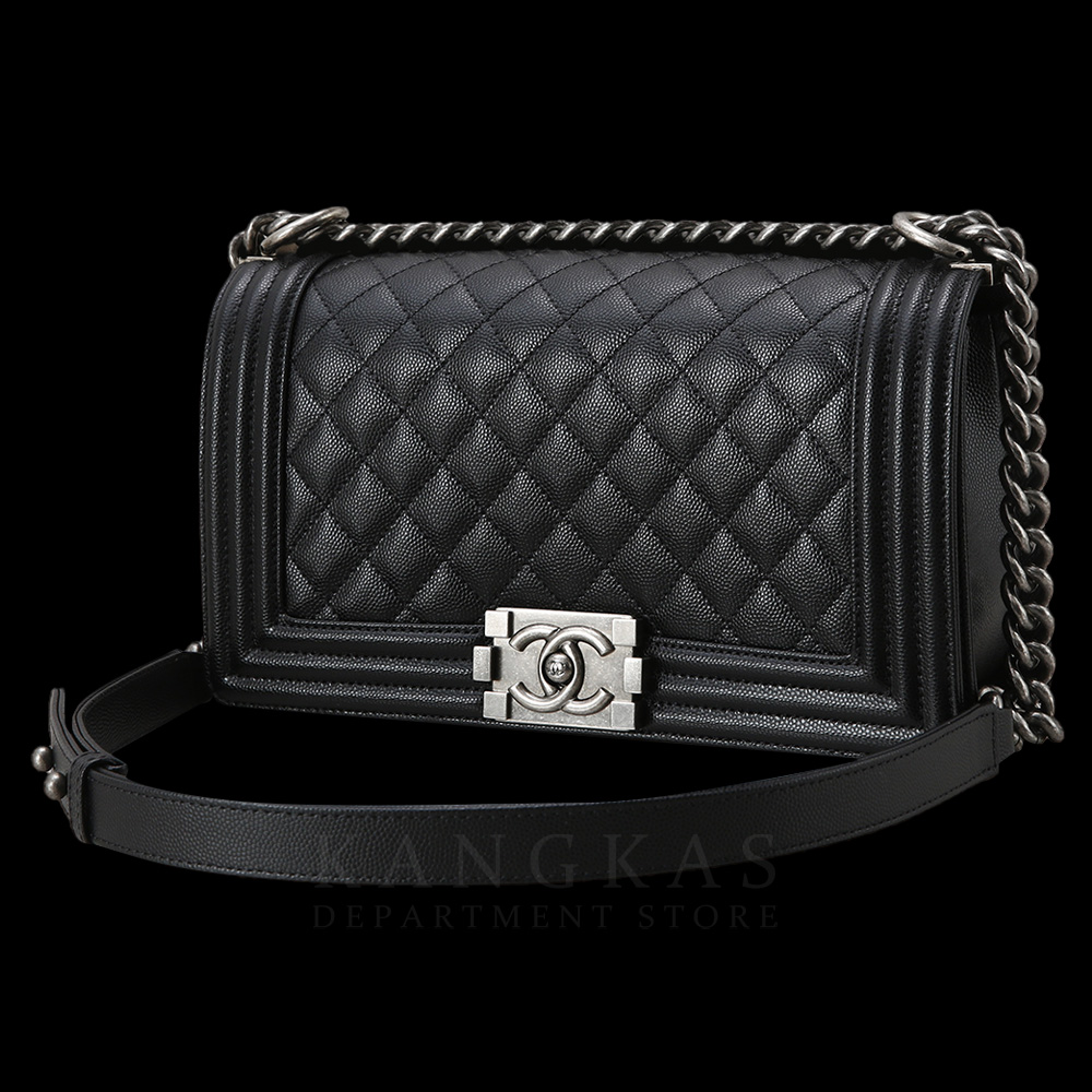 CHANEL(USED)샤넬 캐비어 보이샤넬 미듐 플랩백