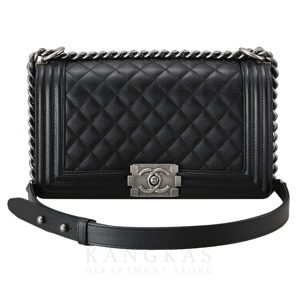 CHANEL(USED)샤넬 캐비어 보이샤넬 미듐 플랩백