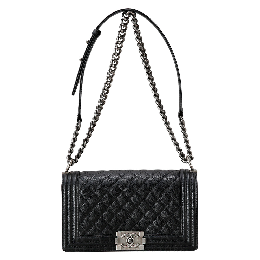 CHANEL(USED)샤넬 캐비어 보이샤넬 미듐 플랩백