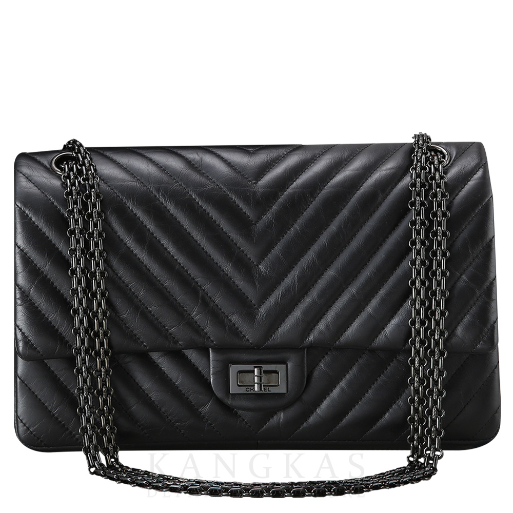 CHANEL(USED)샤넬 쉐브론 2.55 빈티지 미듐 플랩백