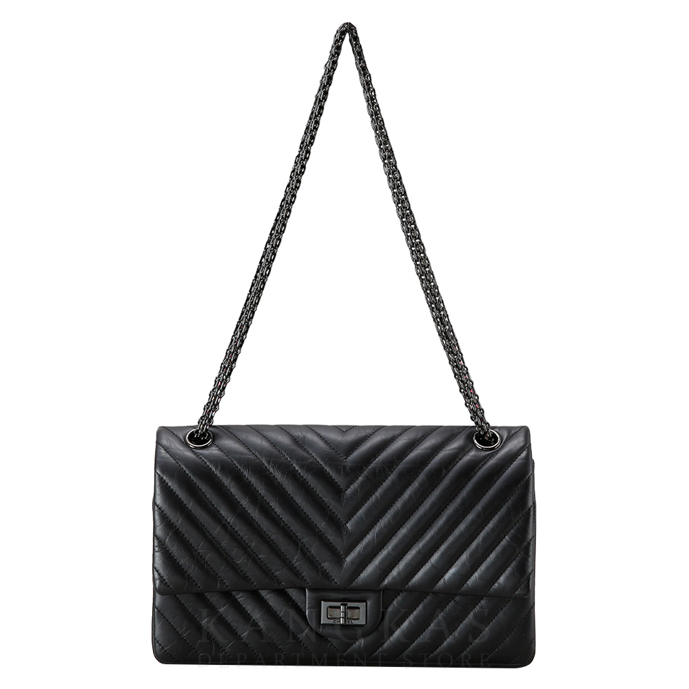 CHANEL(USED)샤넬 쉐브론 2.55 빈티지 미듐 플랩백