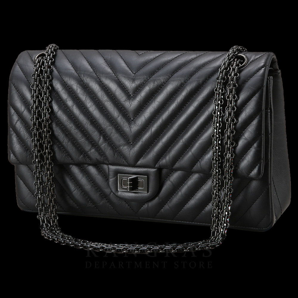 CHANEL(USED)샤넬 쉐브론 2.55 빈티지 미듐 플랩백
