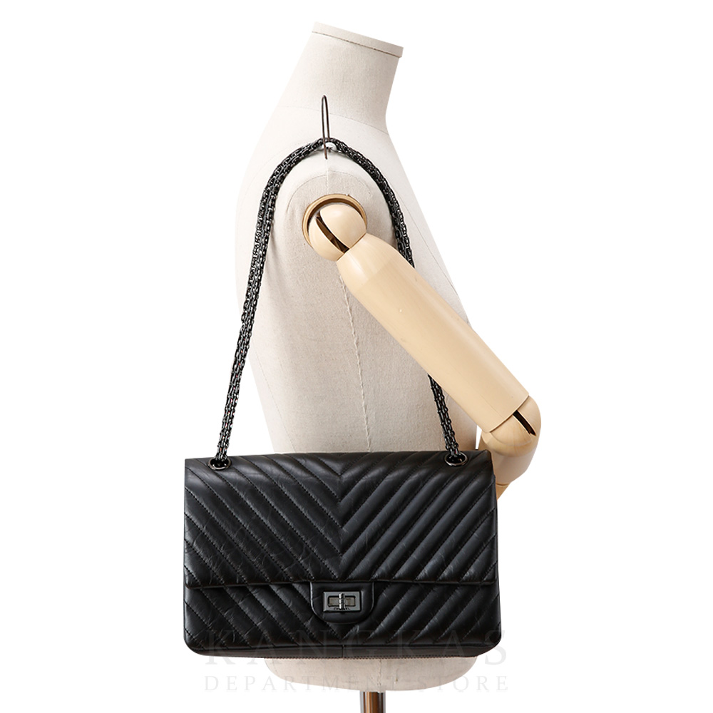 CHANEL(USED)샤넬 쉐브론 2.55 빈티지 미듐 플랩백