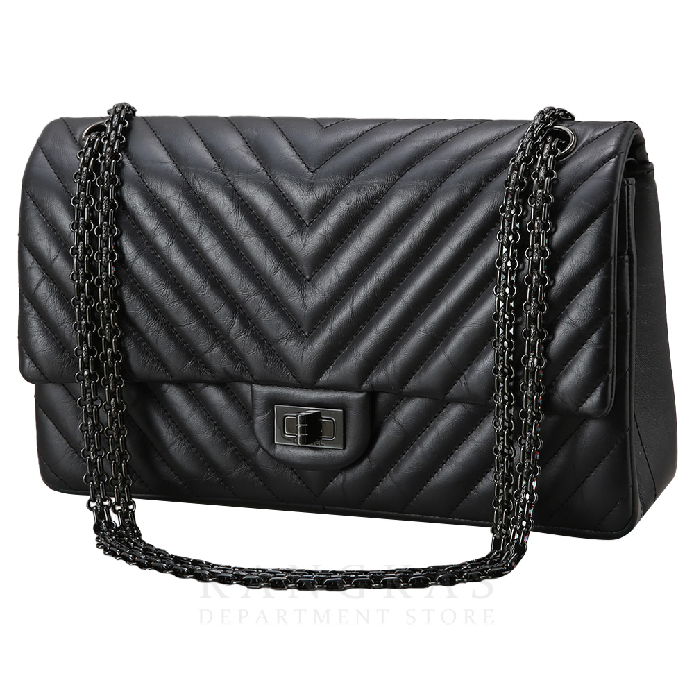 CHANEL(USED)샤넬 쉐브론 2.55 빈티지 미듐 플랩백