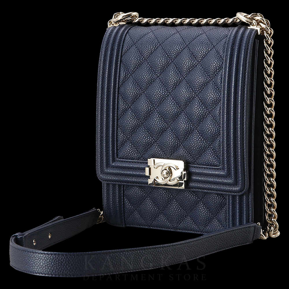 CHANEL(USED)샤넬 AS0130 캐비어 보이샤넬 플랩백