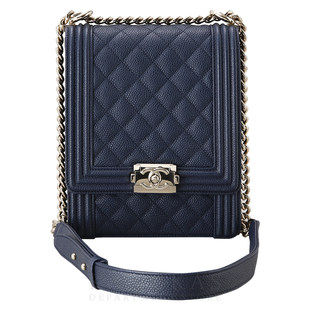 CHANEL(USED)샤넬 AS0130 캐비어 보이샤넬 플랩백