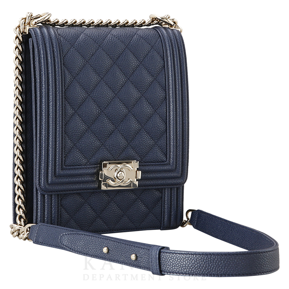 CHANEL(USED)샤넬 AS0130 캐비어 보이샤넬 플랩백