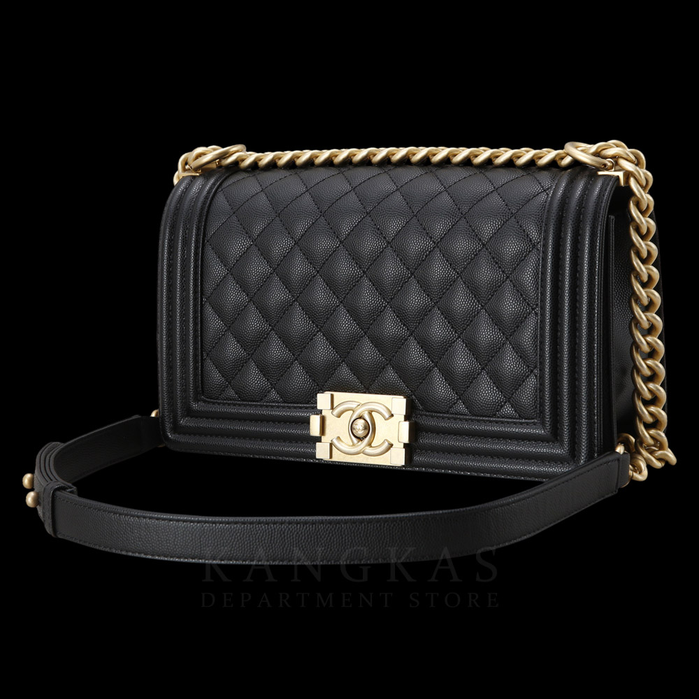 CHANEL(USED)K샤넬 캐비어 보이샤넬 미듐 플랩백