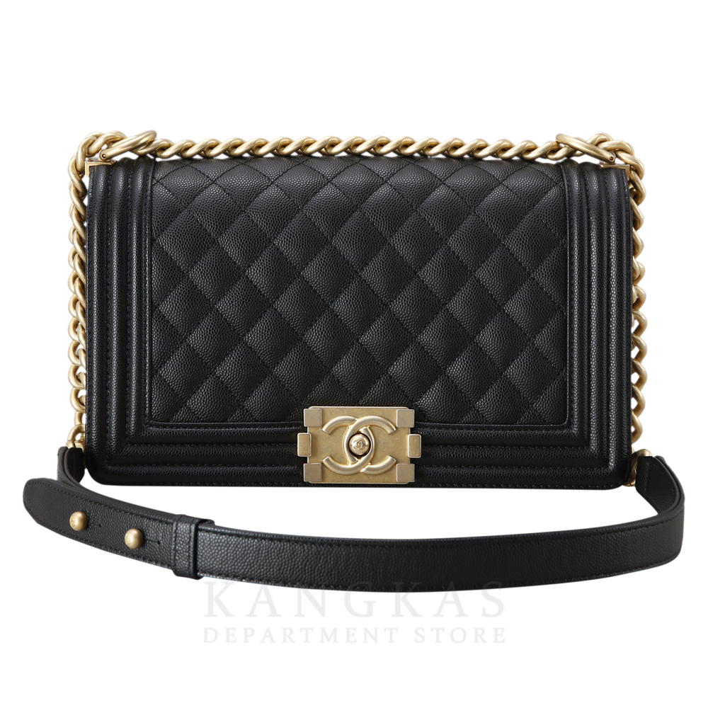 CHANEL(USED)K샤넬 캐비어 보이샤넬 미듐 플랩백