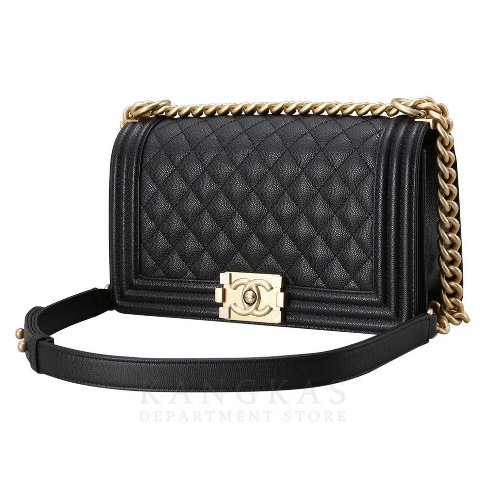 CHANEL(USED)K샤넬 캐비어 보이샤넬 미듐 플랩백
