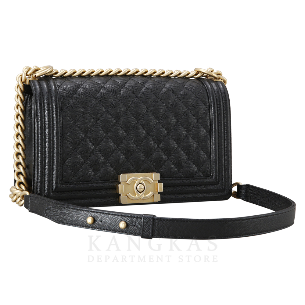 CHANEL(USED)K샤넬 캐비어 보이샤넬 미듐 플랩백