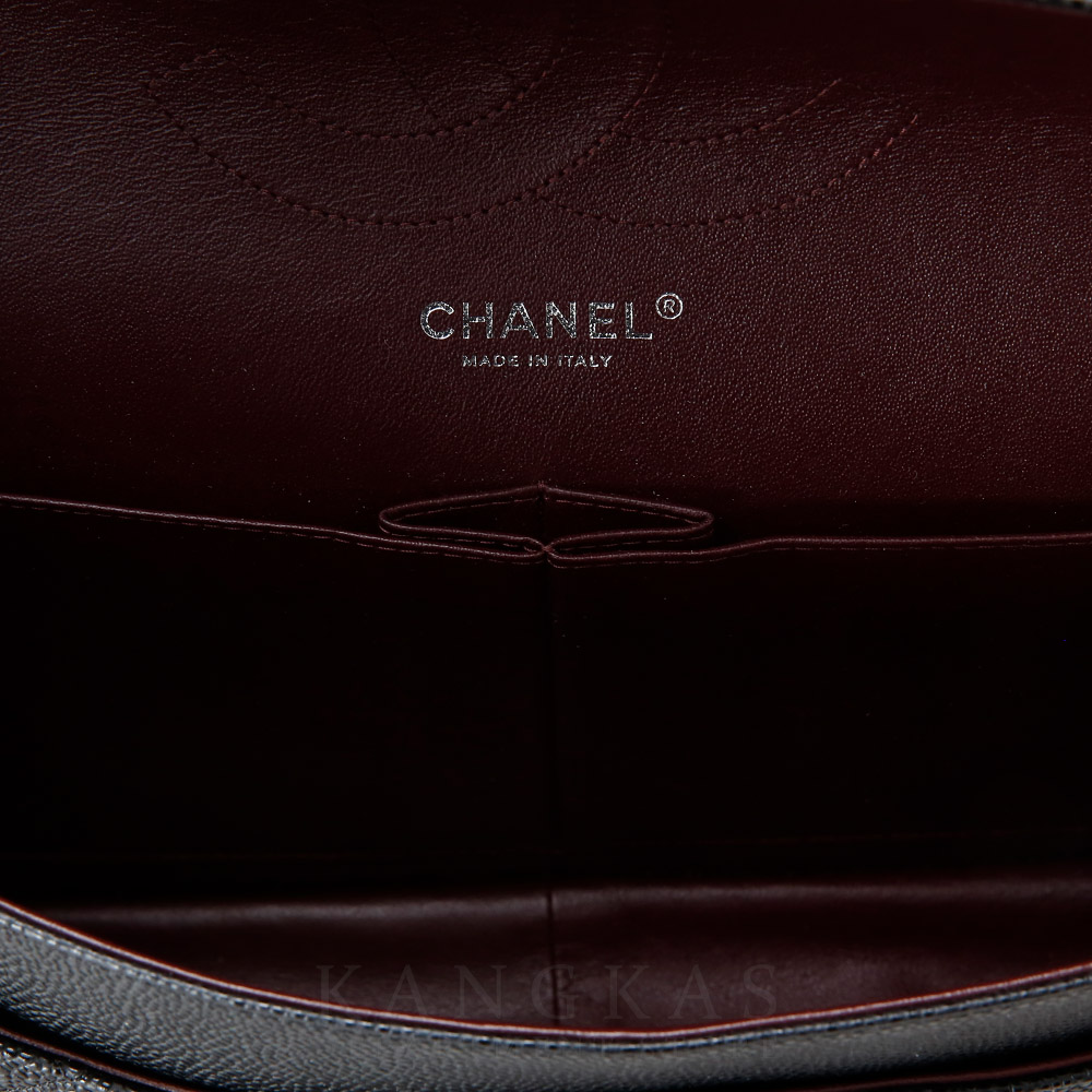 CHANEL(USED)샤넬 클래식 캐비어 점보 은장