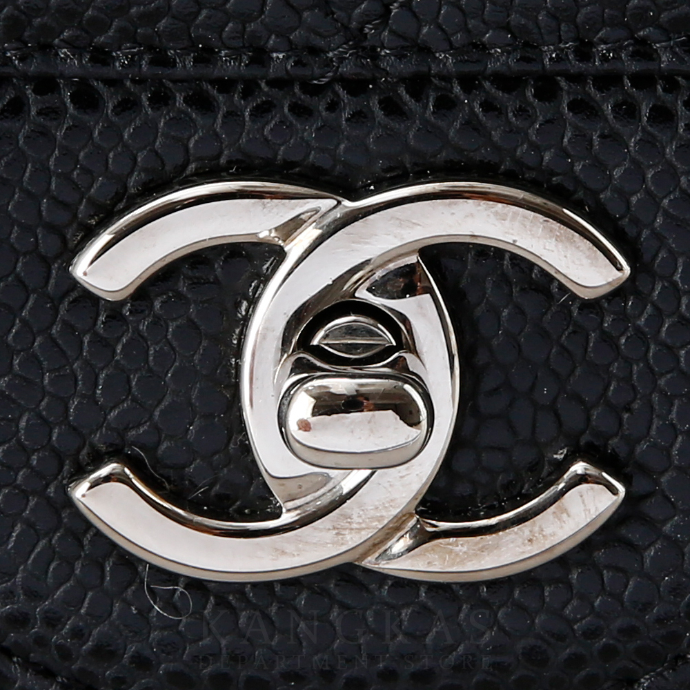 CHANEL(USED)샤넬 클래식 캐비어 점보 은장