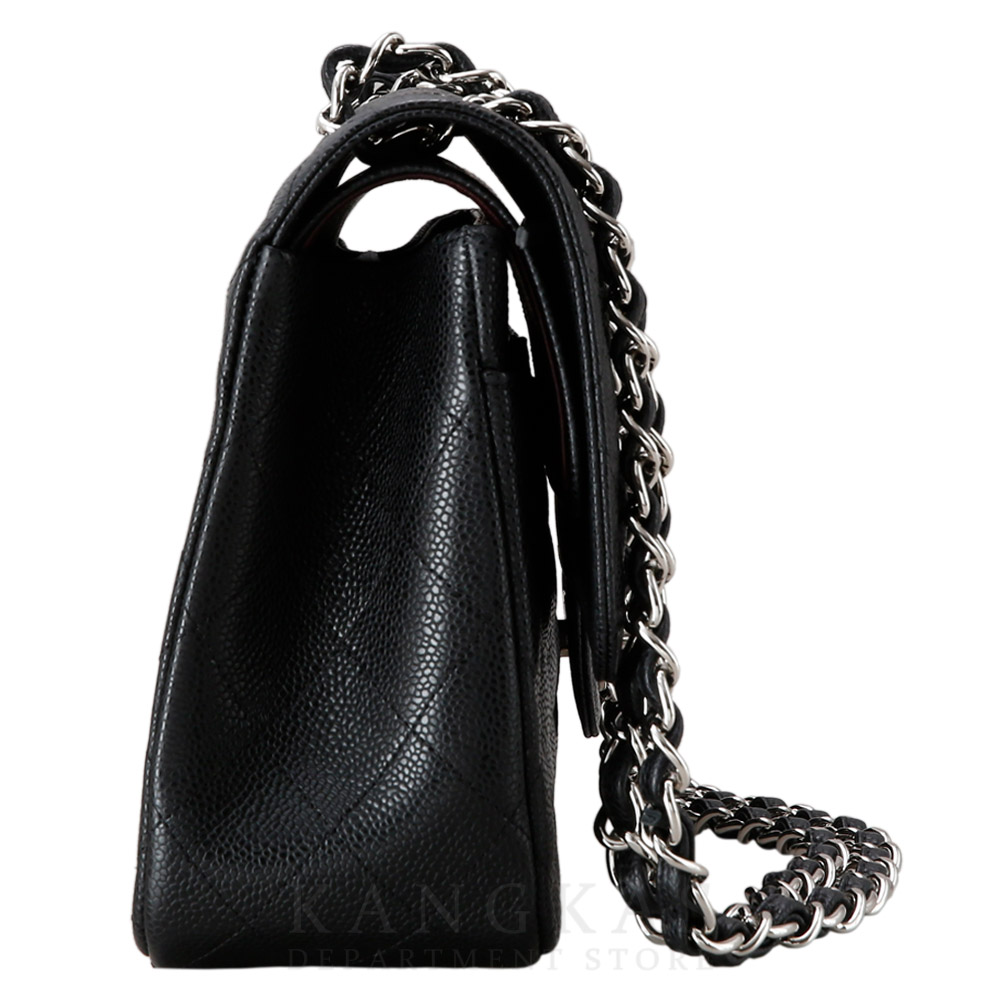 CHANEL(USED)샤넬 클래식 캐비어 점보 은장