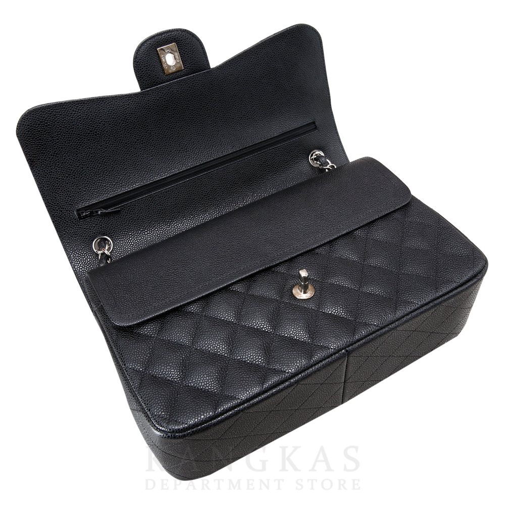CHANEL(USED)샤넬 클래식 캐비어 점보 은장