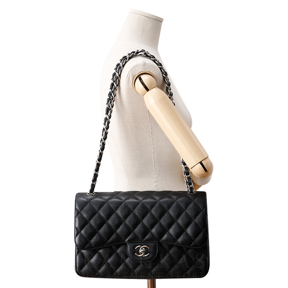 CHANEL(USED)샤넬 클래식 캐비어 라지 플랩백