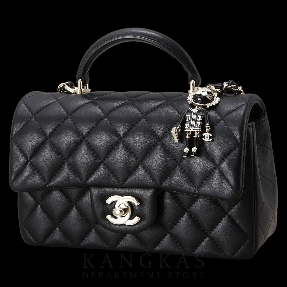 CHANEL(USED)샤넬 AS2431 뉴미니 탑핸들백