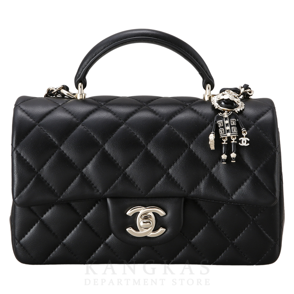CHANEL(USED)샤넬 AS2431 뉴미니 탑핸들백