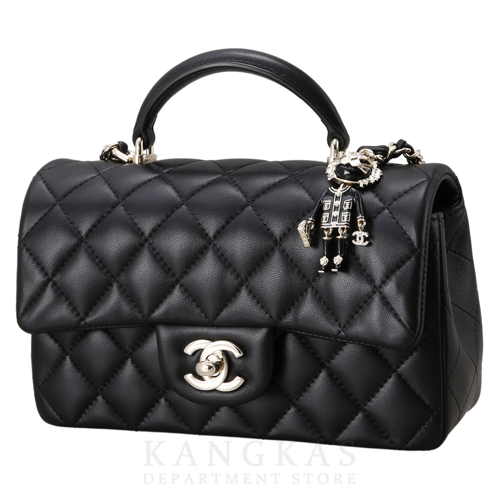 CHANEL(USED)샤넬 AS2431 뉴미니 탑핸들백