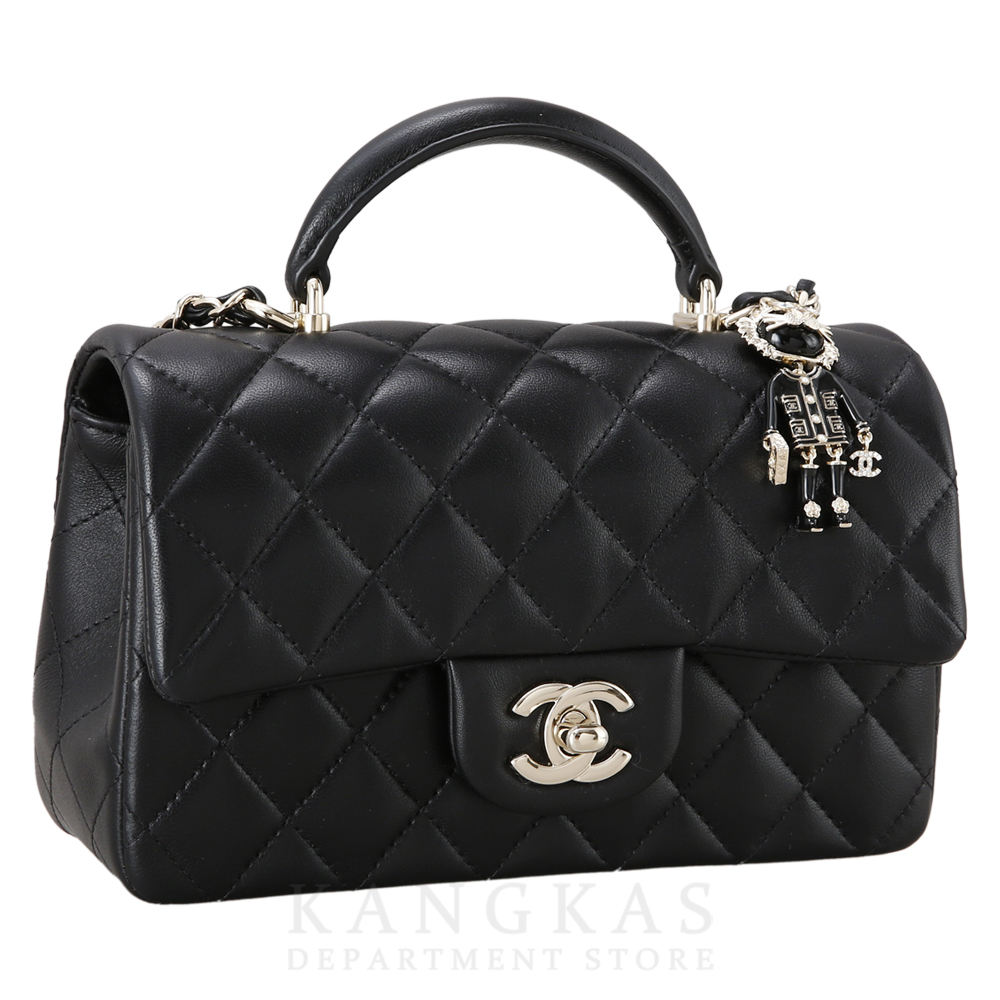 CHANEL(USED)샤넬 AS2431 뉴미니 탑핸들백