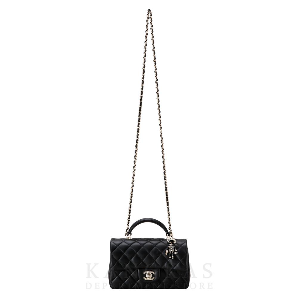 CHANEL(USED)샤넬 AS2431 뉴미니 탑핸들백