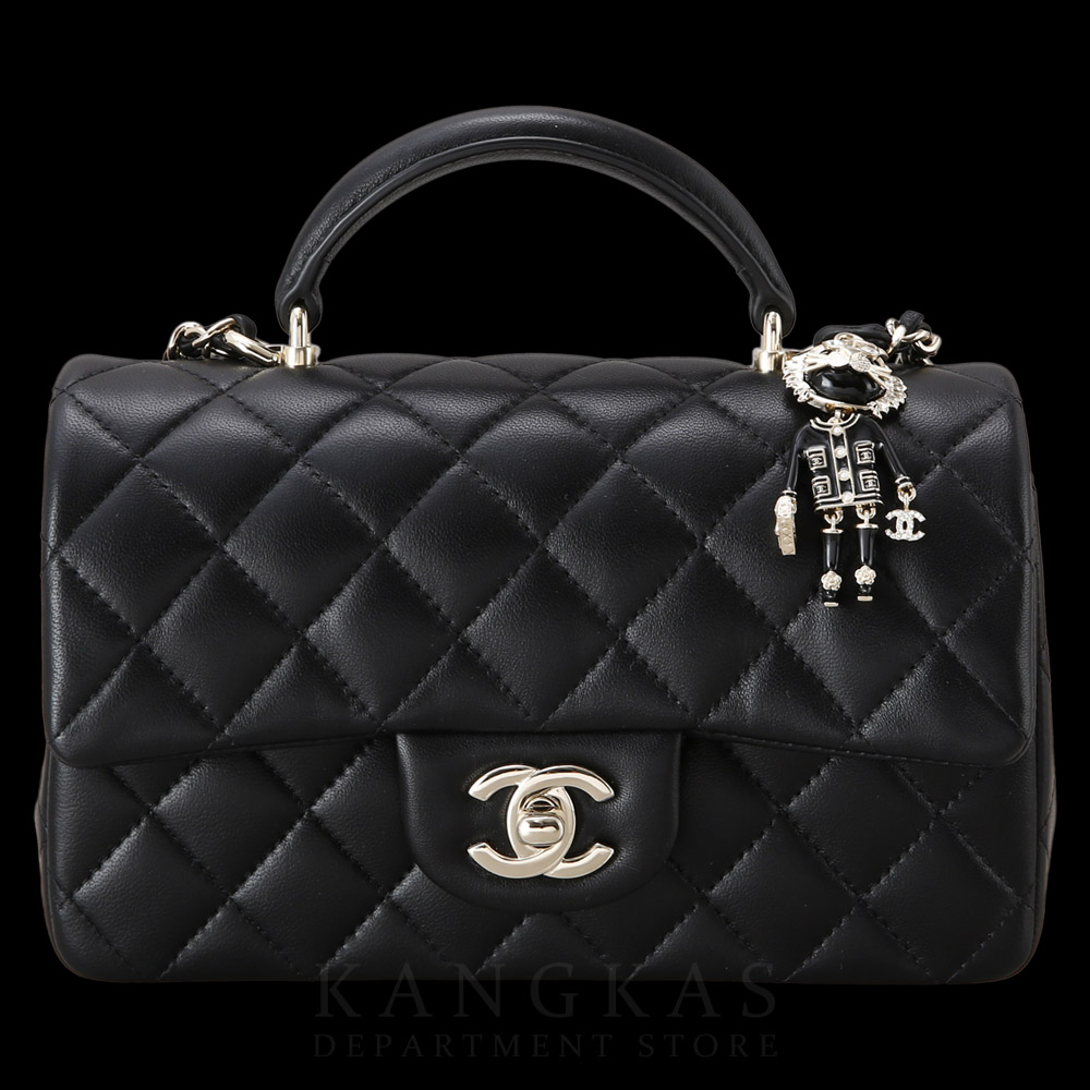 CHANEL(USED)샤넬 AS2431 뉴미니 탑핸들백
