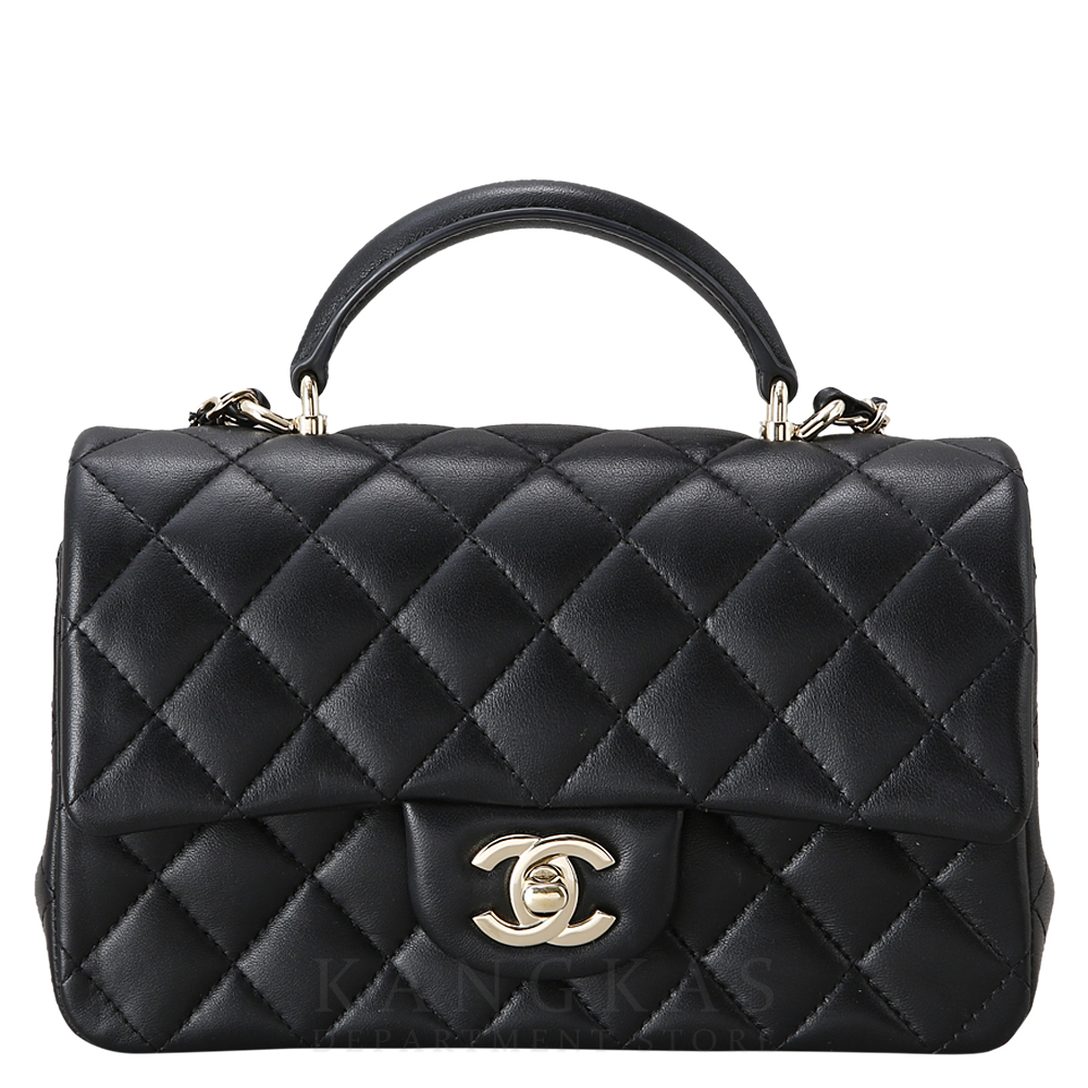 CHANEL(USED)샤넬 AS2431 뉴미니 탑핸들백