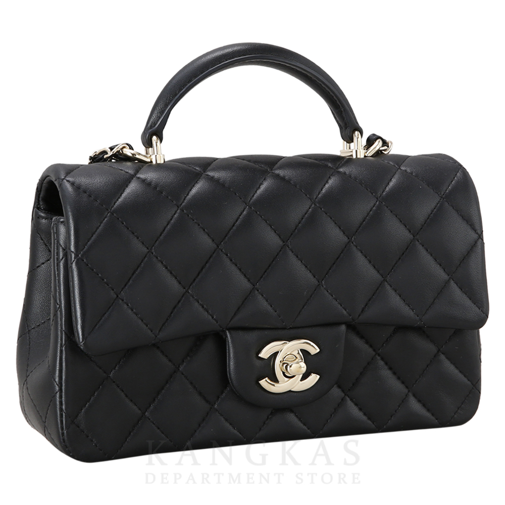 CHANEL(USED)샤넬 AS2431 뉴미니 탑핸들백