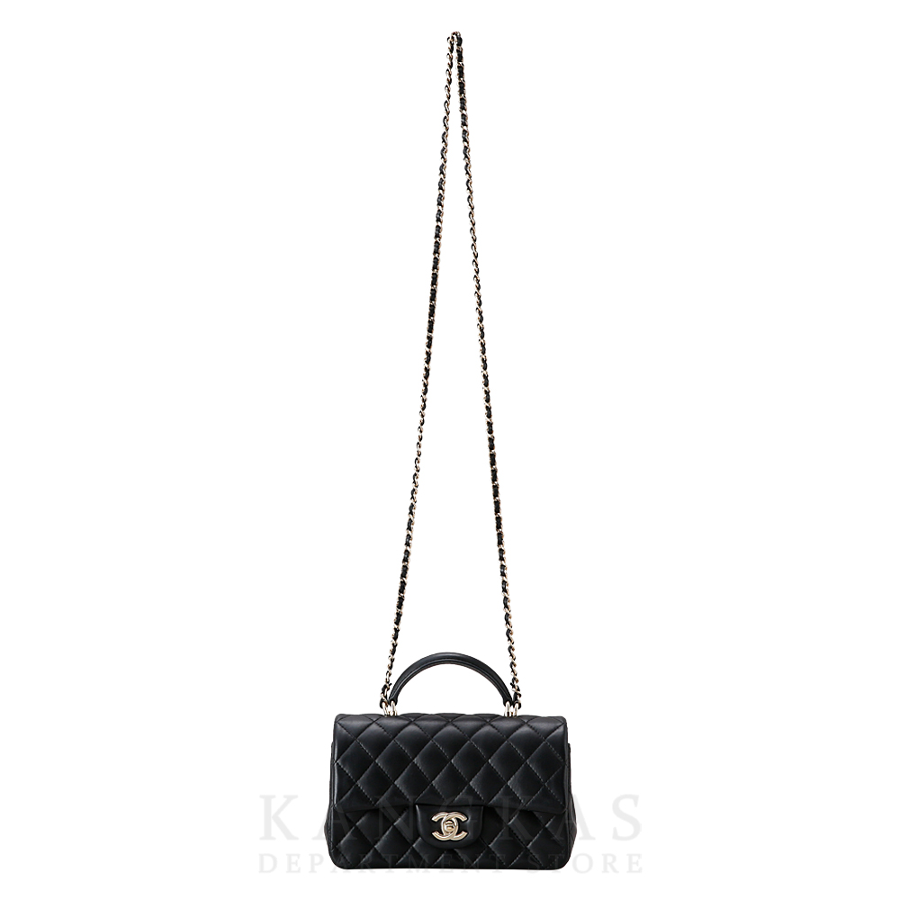 CHANEL(USED)샤넬 AS2431 뉴미니 탑핸들백