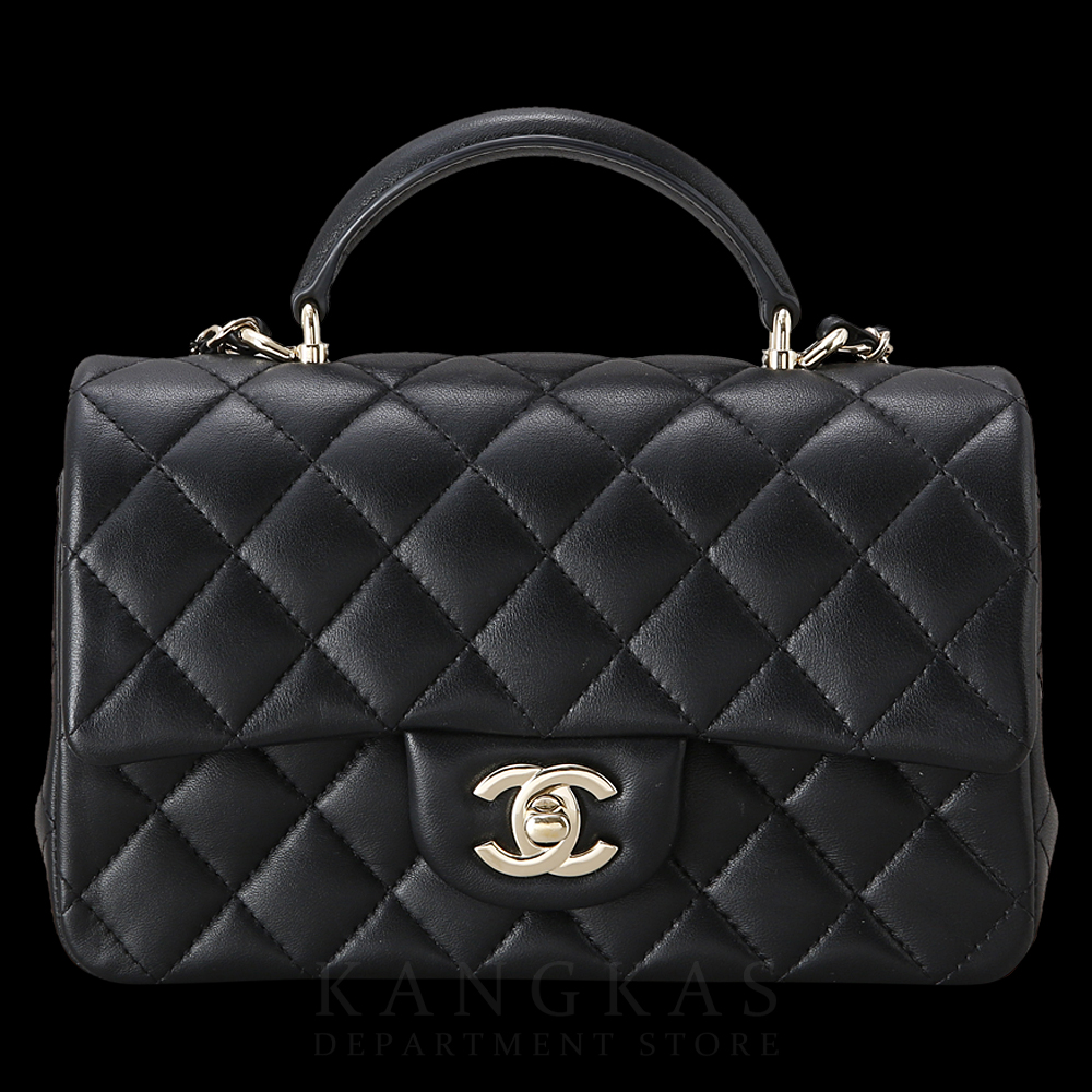 CHANEL(USED)샤넬 AS2431 뉴미니 탑핸들백