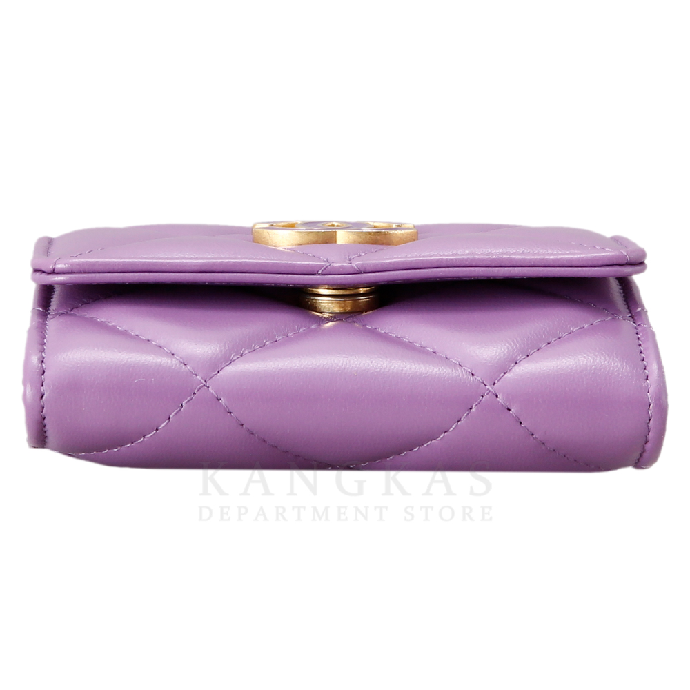 CHANEL(USED)샤넬 AP2638 CC로고 카드 체인 월릿백 퍼플