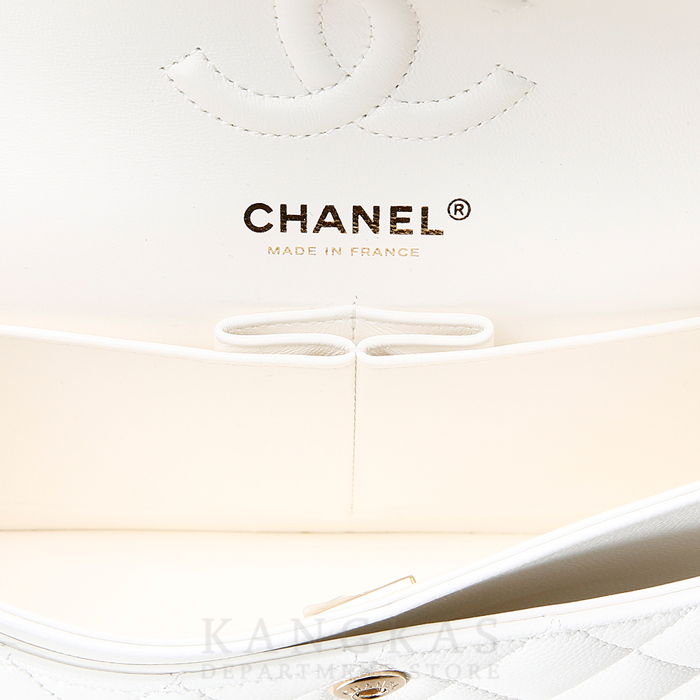 CHANEL(USED)샤넬 캐비어 클래식 스몰 플랩백 화이트