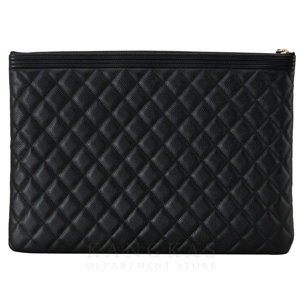 CHANEL(USED)샤넬 보이샤넬 캐비어 클러치 라지
