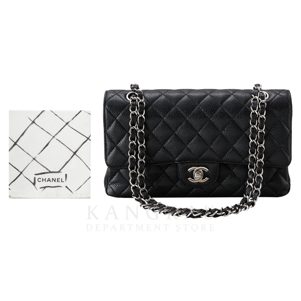 CHANEL(USED)샤넬 캐비어 클래식 미듐 플랩백