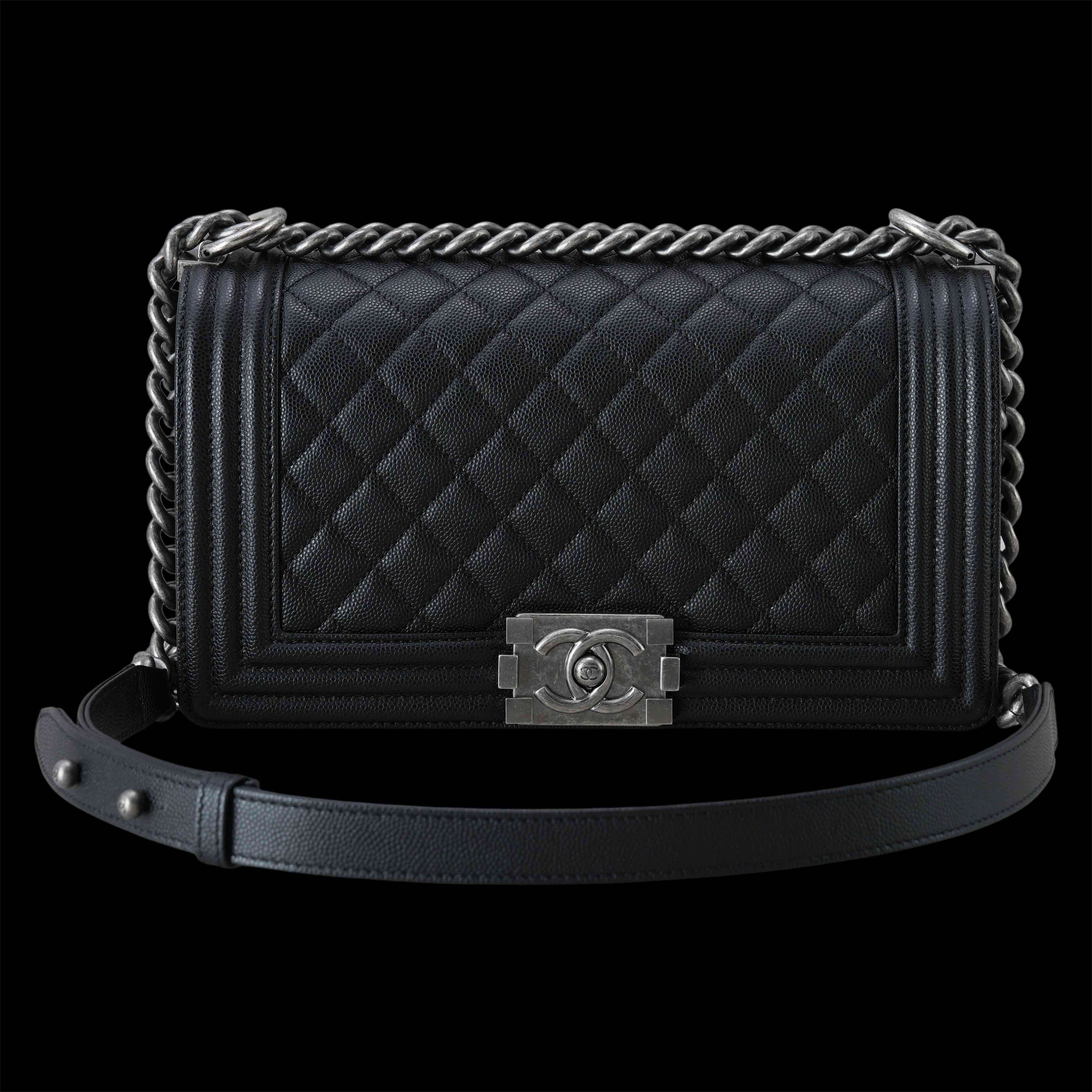 CHANEL(USED)샤넬 캐비어 보이샤넬 미듐 플랩백