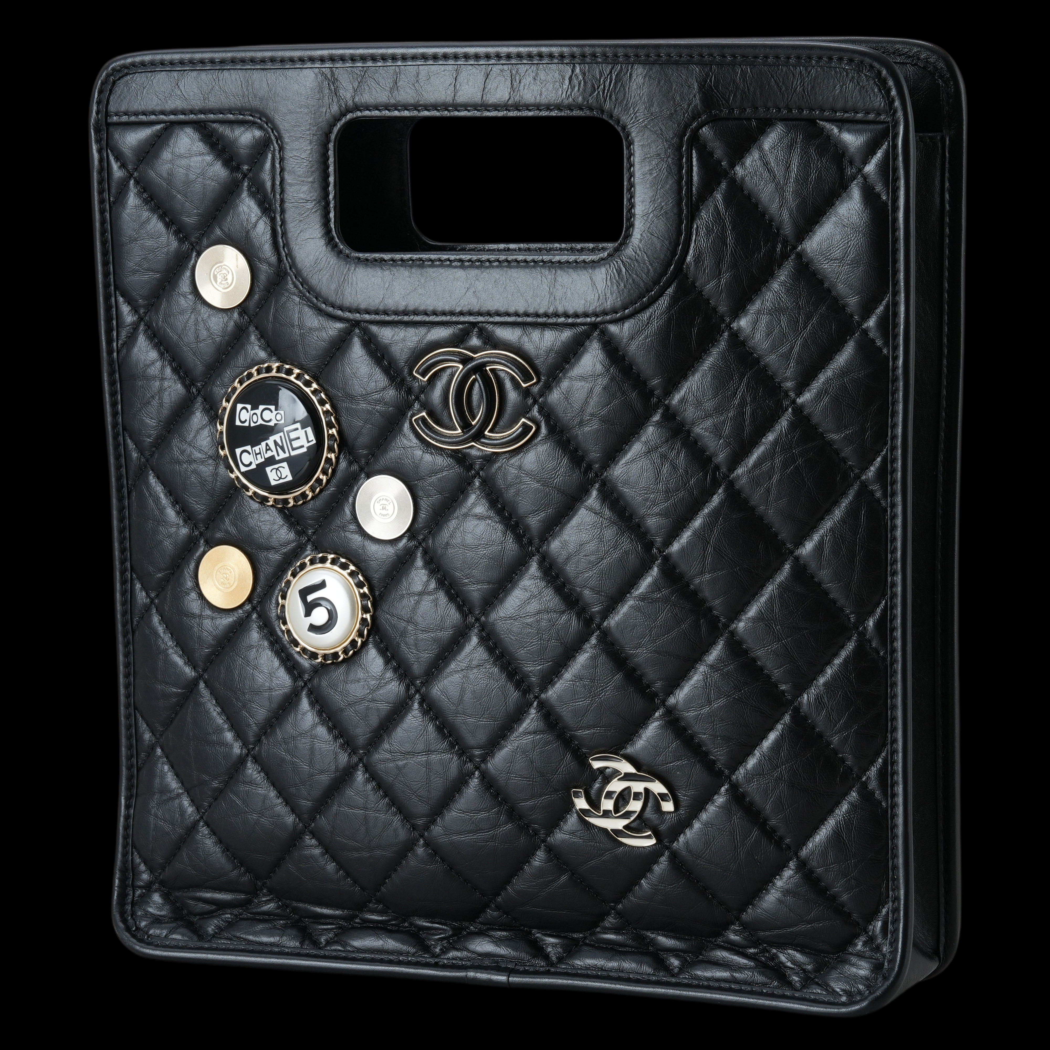 CHANEL(USED)샤넬 시즌 참장식 쇼퍼백