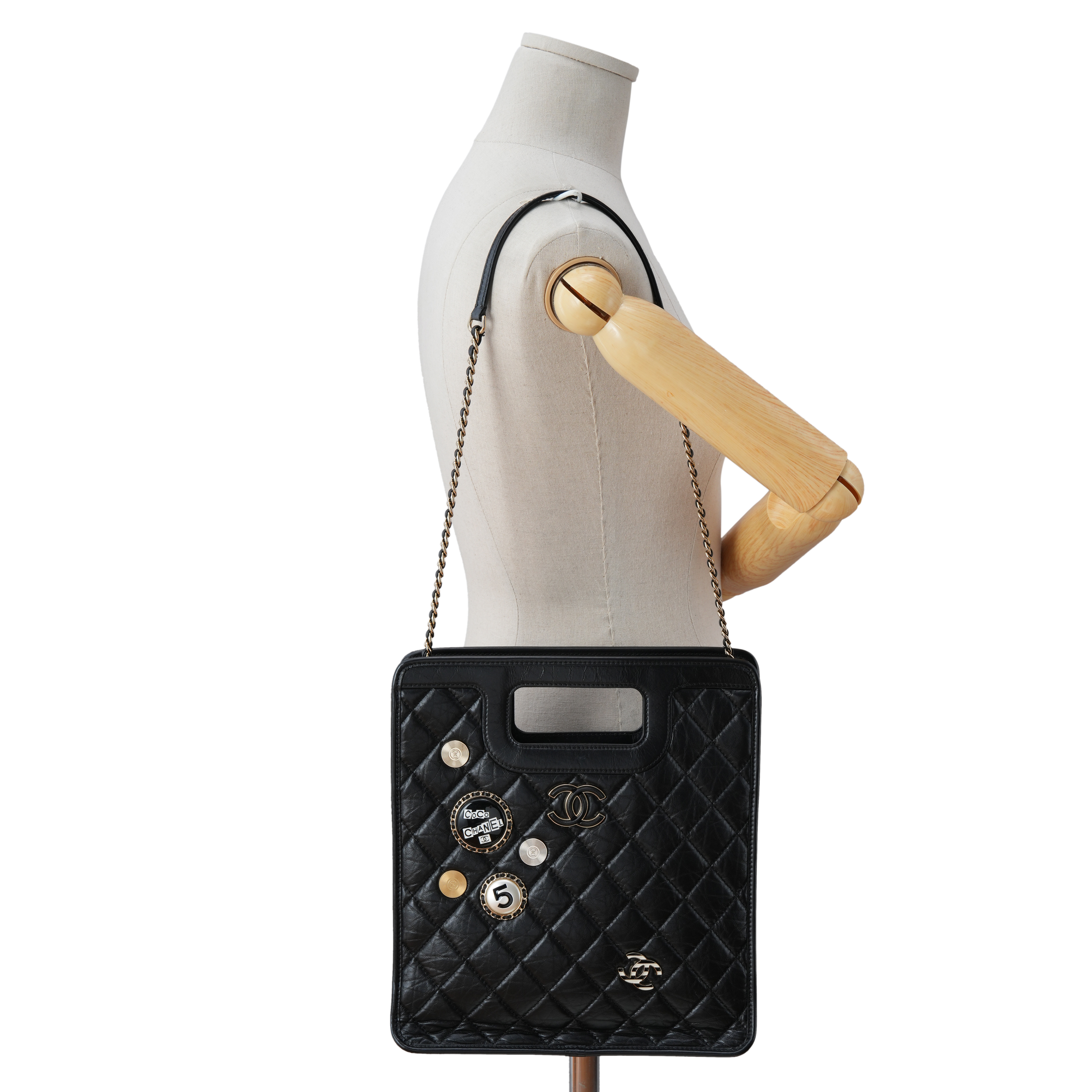CHANEL(USED)샤넬 시즌 참장식 쇼퍼백