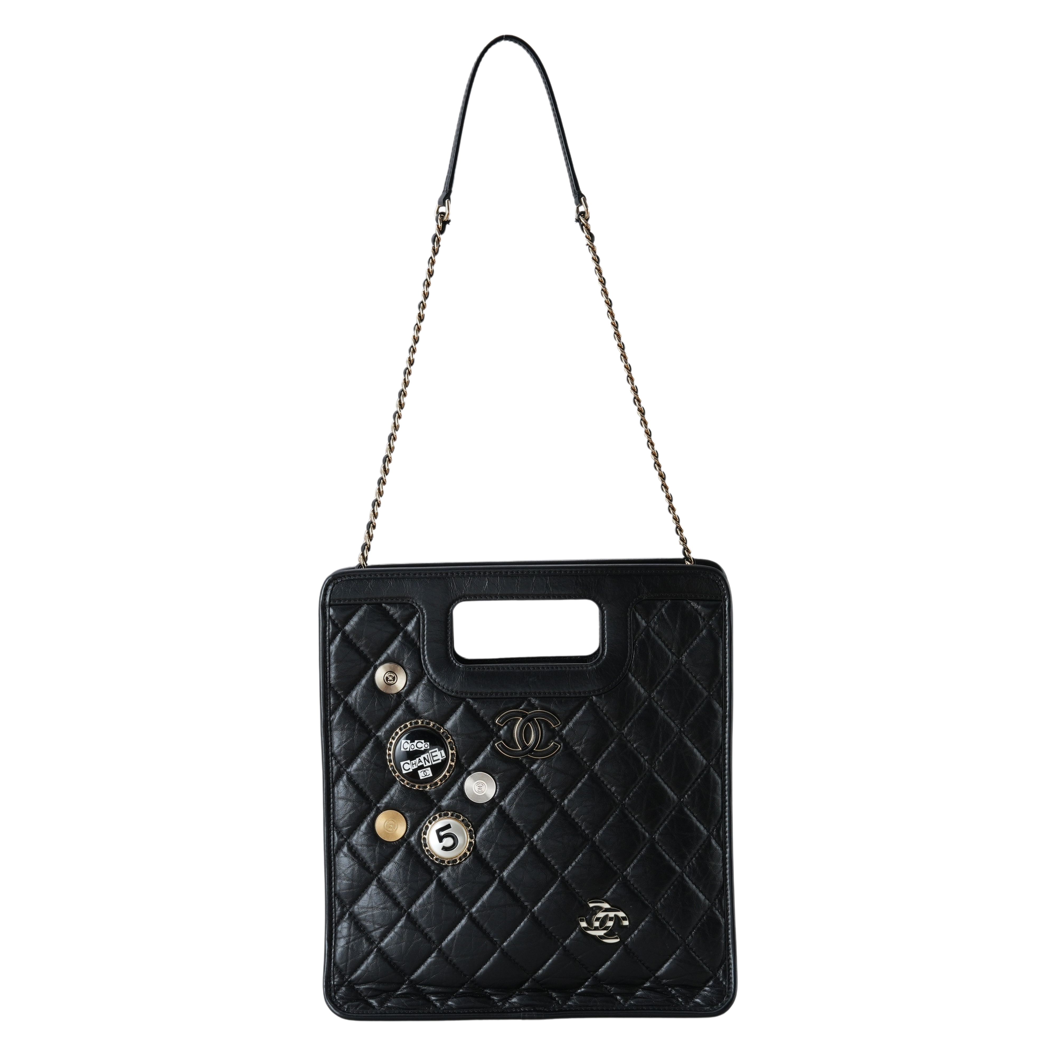 CHANEL(USED)샤넬 시즌 참장식 쇼퍼백