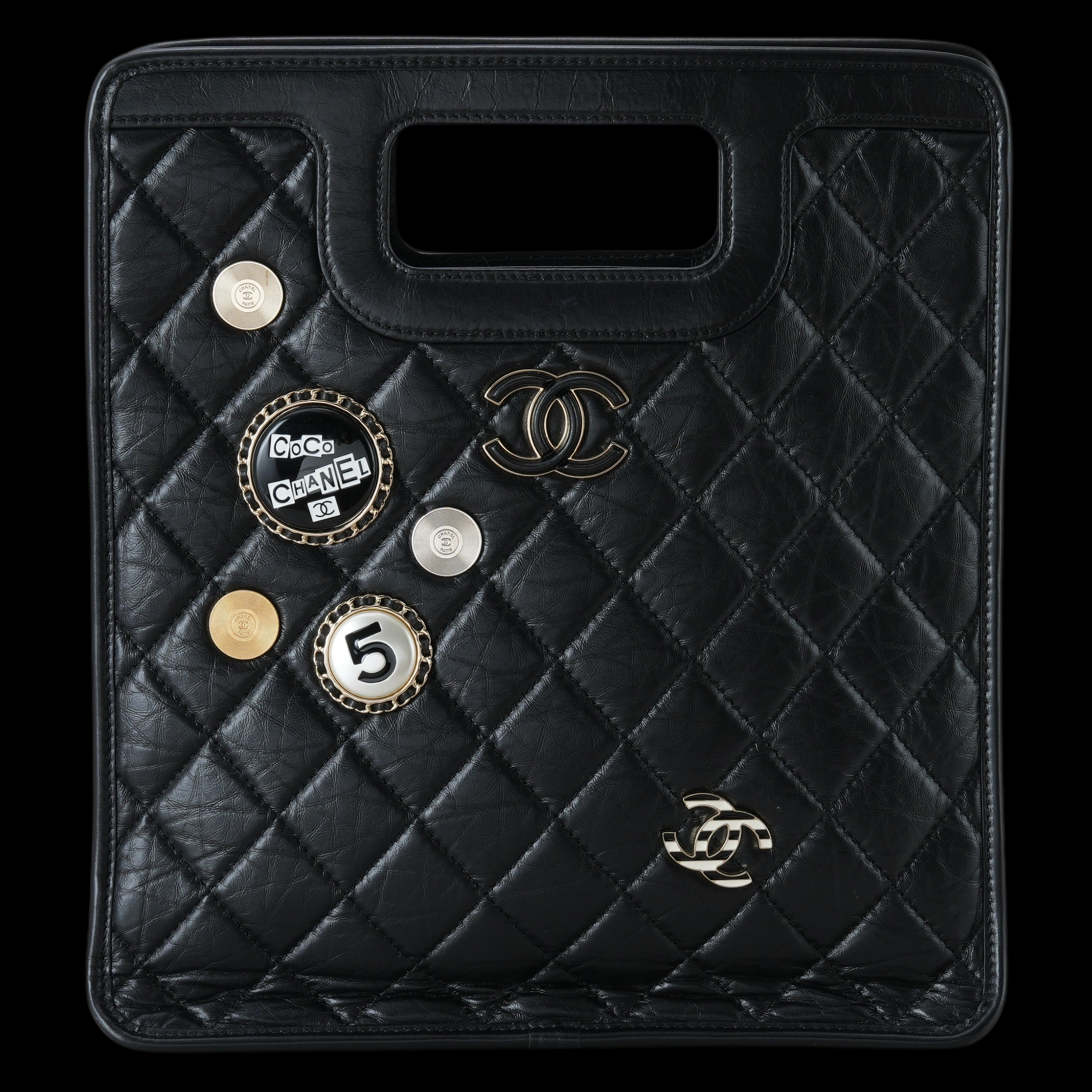 CHANEL(USED)샤넬 시즌 참장식 쇼퍼백