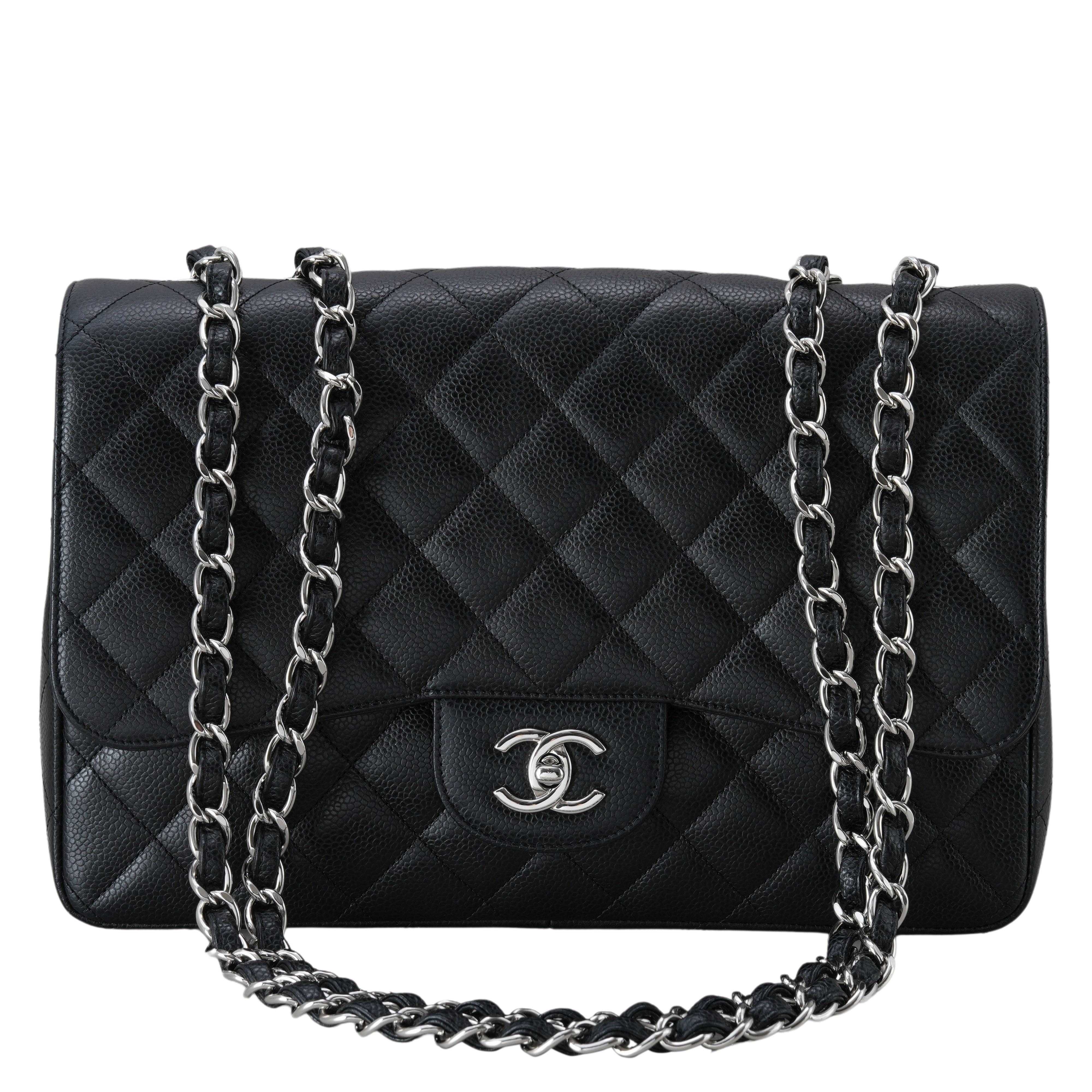 CHANEL(USED)샤넬 캐비어 클래식 라지 원플랩백